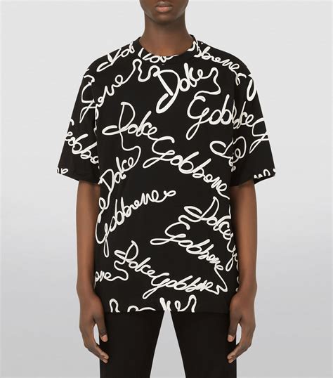 dolce gabbana oversized t shirt|Mens Dolce & Gabbana multi Oversized Logo T.